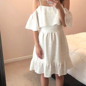 GB off shoulder ruffle dress